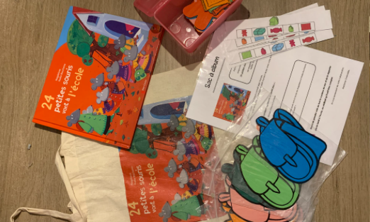 24 Petites Souris Vont A L Ecole Coloriage