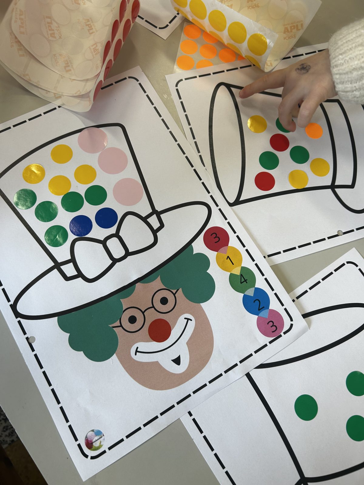 Jeu De Société Ancien 'Les Chapeaux Des Clowns' Par N.K. Atlas Paris