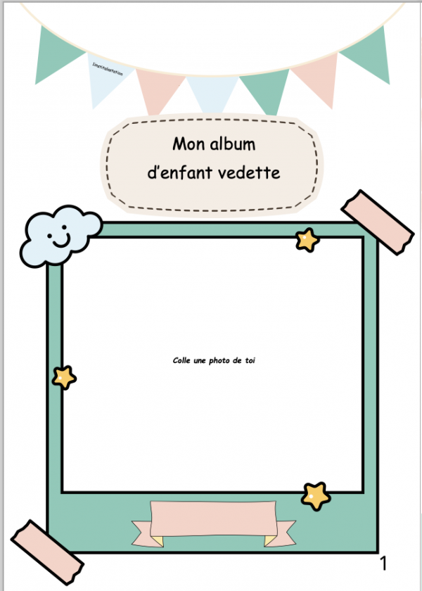 Carnet de l'enfant vedette