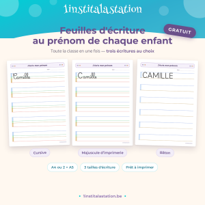 Générateur de feuilles d'écriture prénom