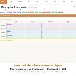 Journal de classe Maternelle