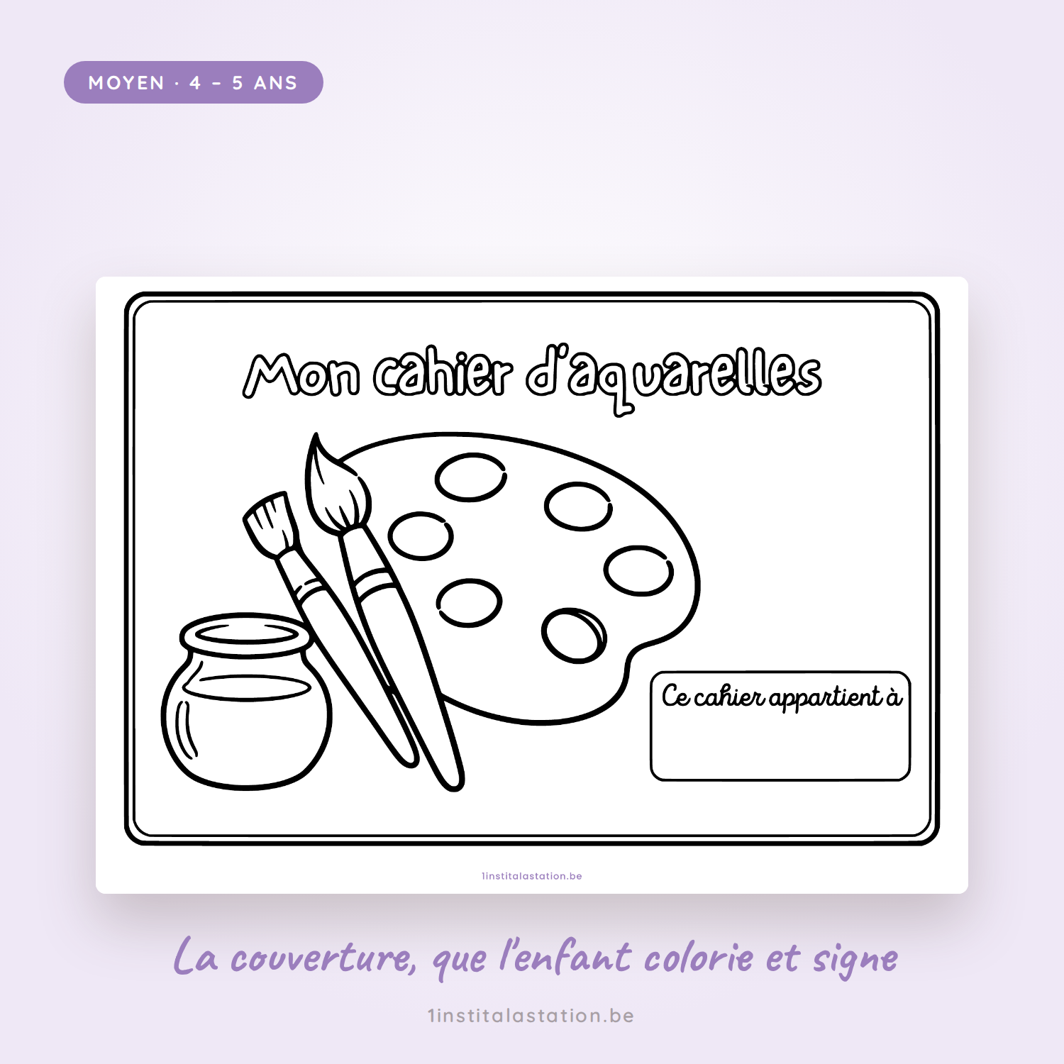 Mon cahier d'aquarelles — Moyen (4-5 ans) – Image 2